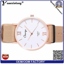 Yxl-484 316L caja de acero inoxidable zafiro cristal OEM reloj venta al por mayor correa de nylon Nato hombres mujer pareja ocasional relojes muñeca